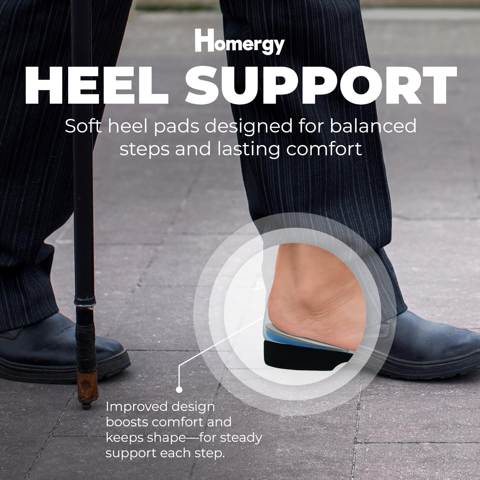 Orthopedic Heel Cups 2 Pack – Pain Relief for Heel Pain, Plantar Fasciitis & Bon