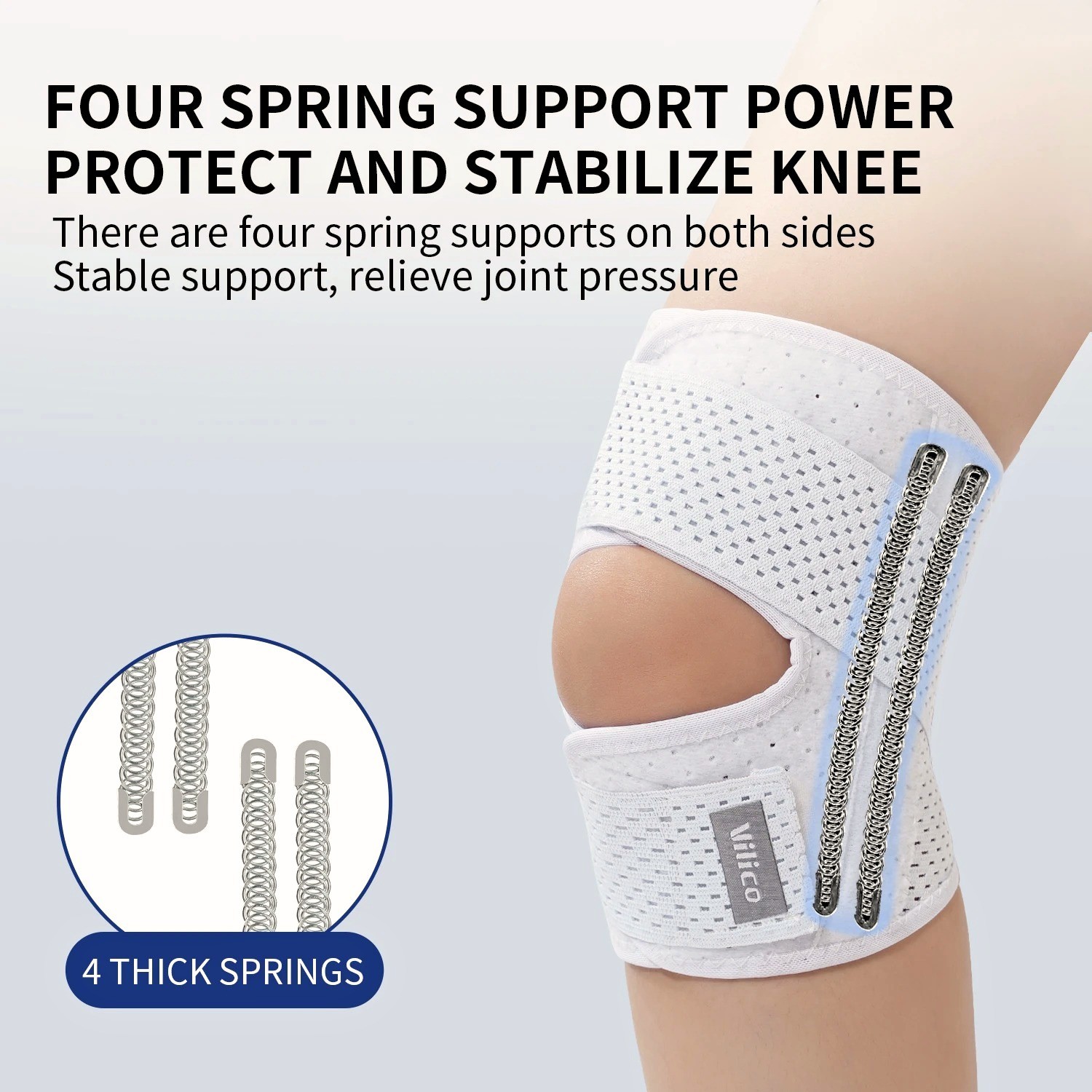 Knee Brace Compression Sleeve Joint Support Open Patella Stabilizer Wrap New
