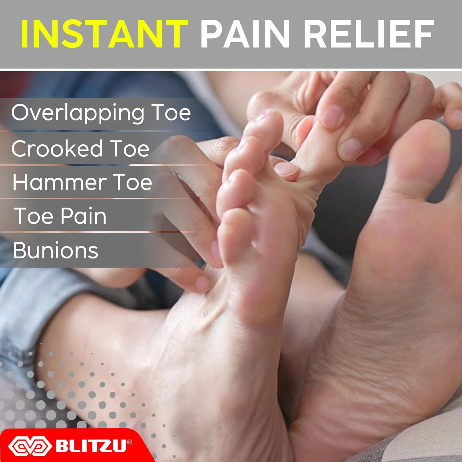 2 Pack Adjustable Bunion Corrector for Women & Men, Orthopedic Bunion Splint for