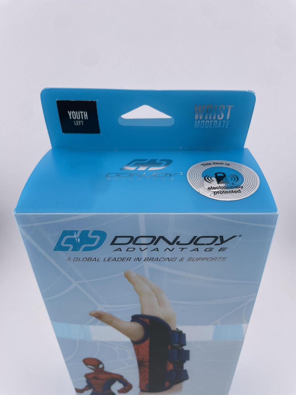 DonJoy Advantage Wrist Brace Featuring Marvels Spider-Man Youth Left Size XS