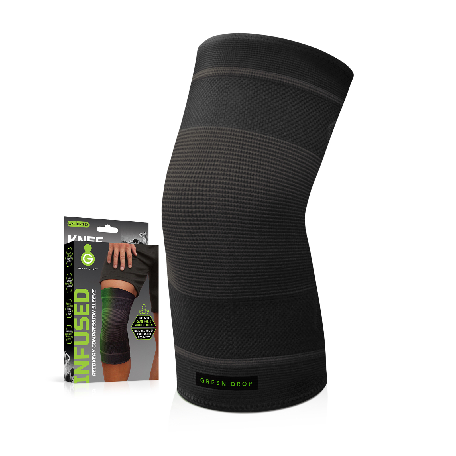 Green Drop Professional Knee Brace – Compression Sleeve Support for Men & Women