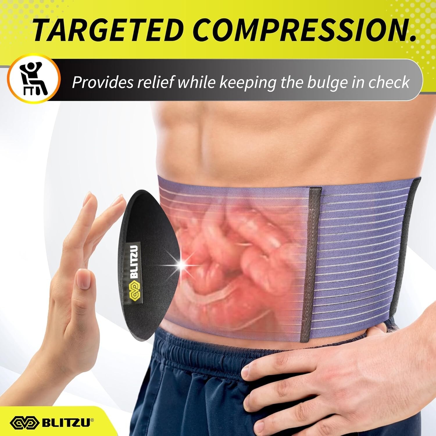 Umbilical Hernia Belt for Men & Women Abdominal Binder Naval Pre Post Surgery US