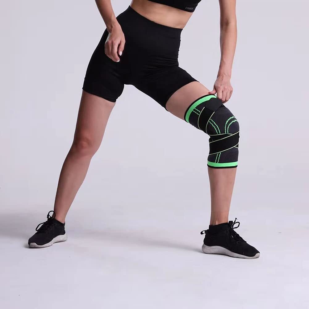 Knee Compression Sleeve with Strap for Knee Pain Relief Arthritis Meniscus