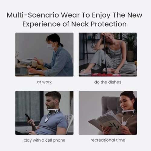 Adjustable Neck Brace with Rotatable Head Support for Neck Support