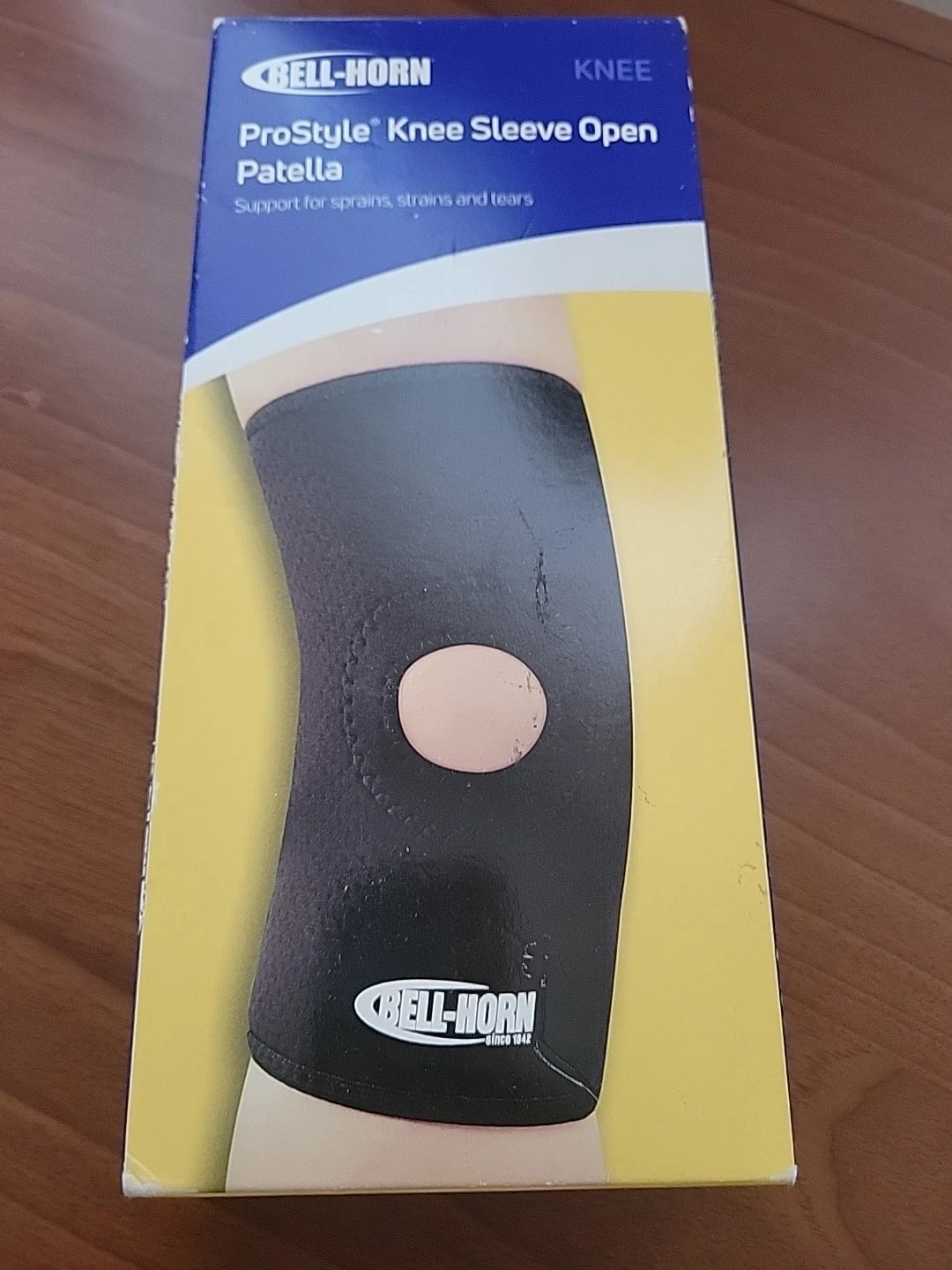 Bell-Horn ProStyle Open Patella Knee Sleeve, Size L Black New/Sealed