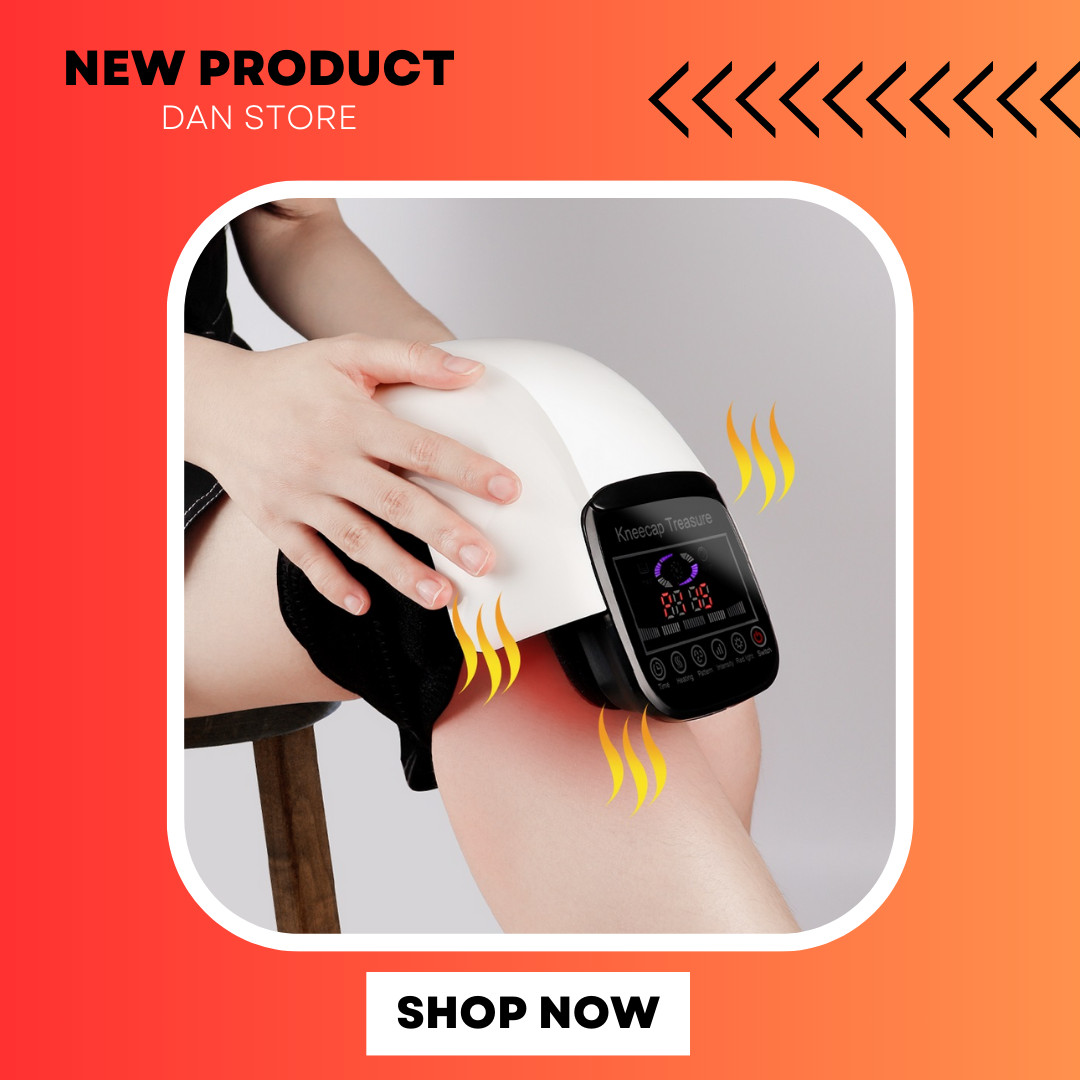 Knee Electric Heating Massager Pad Vibration Physiotherapy Joint Pain Relief Mas