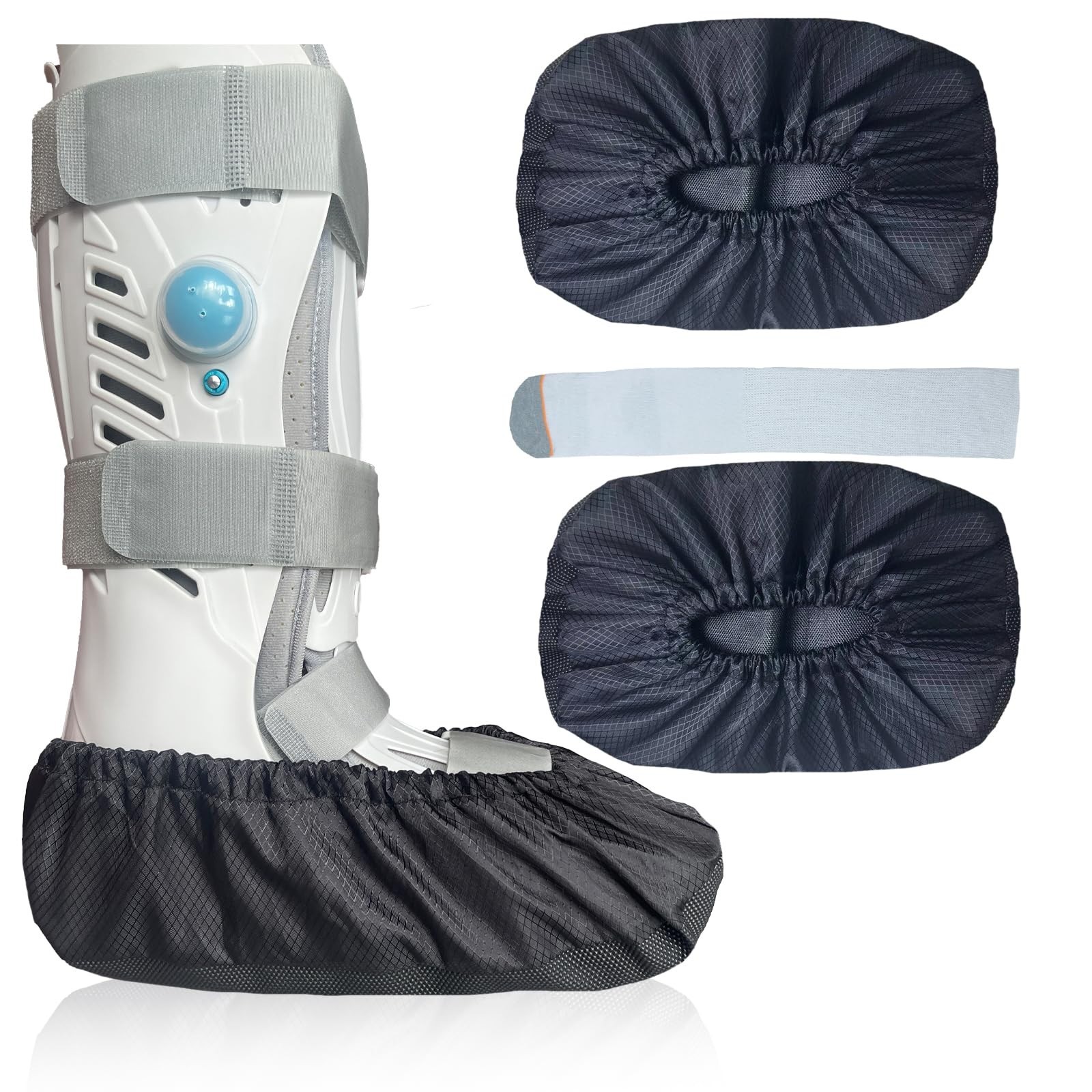 2 Pcs Waterproof Walking Boot Covers, Anti-Slip Shoe Covers for Ankle Recovery