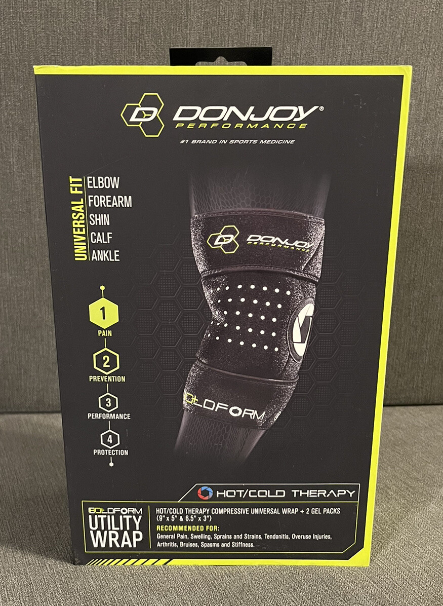 DonJoy Coldform Hot/Cold Therapy Utility Wrap Black – One Size Fits Most