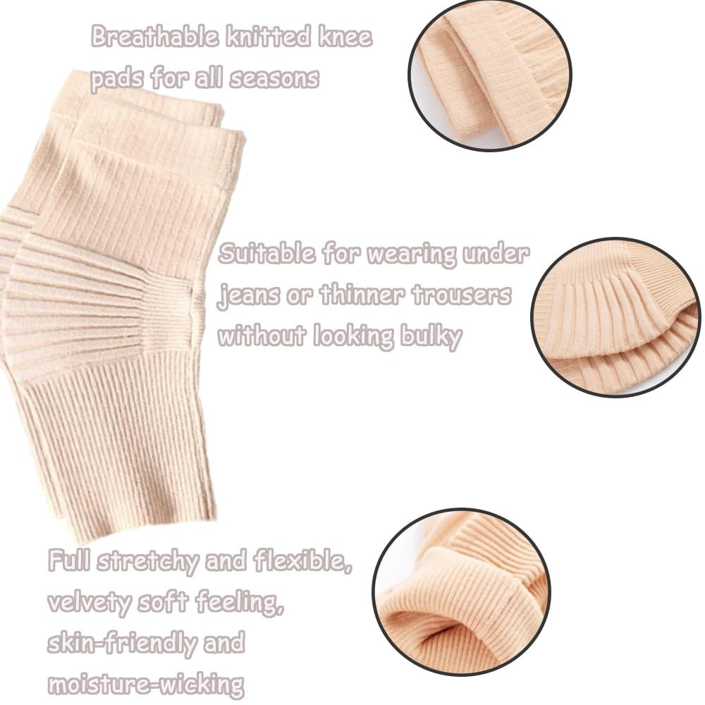 4pcs – 2 Pair Unisex Knee Brace, Joint Stabilization And Warmth Leg S/M