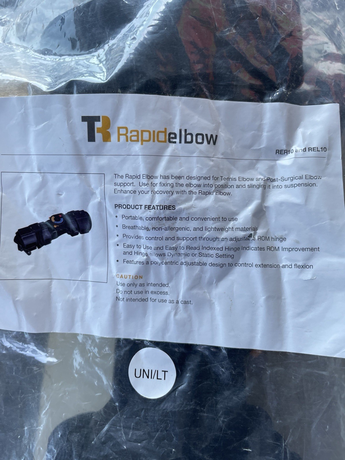 TR Rapidelbow Left Arm Tennis Elbow and Post-Surgical Elbow Support