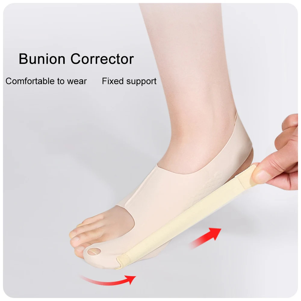 Adjustable Bunion Corrector Sock Toe Separator Pain Relief Foot Tool 1 Pc