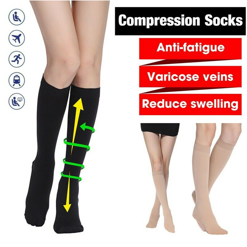 Compressed socks to relieve pain stockings support 15-20mmhg male / women S-XL