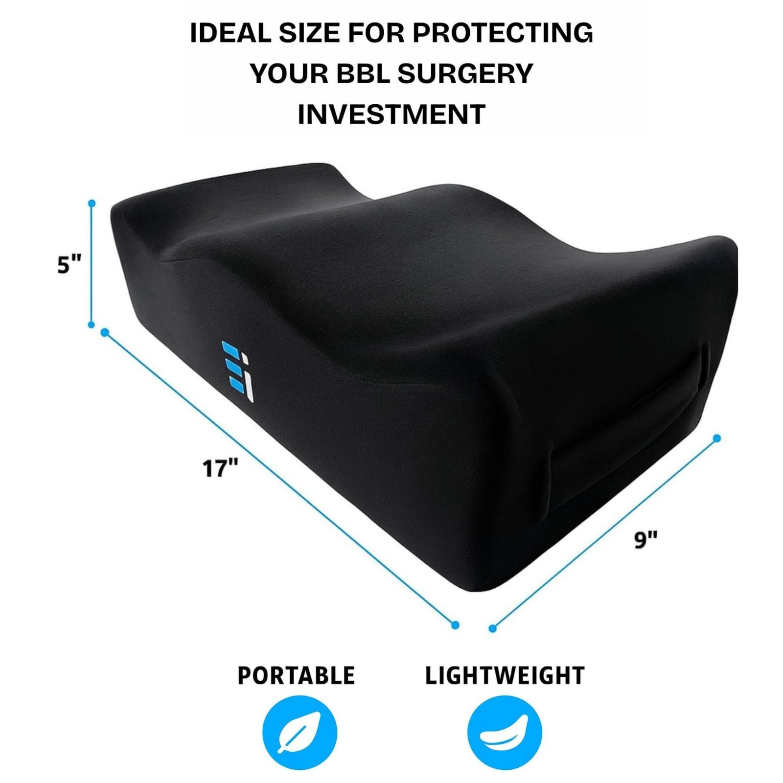 BBL Surgery Pillow for Post-Op Recovery – Ergonomic Butt Cushion for Pain Relief