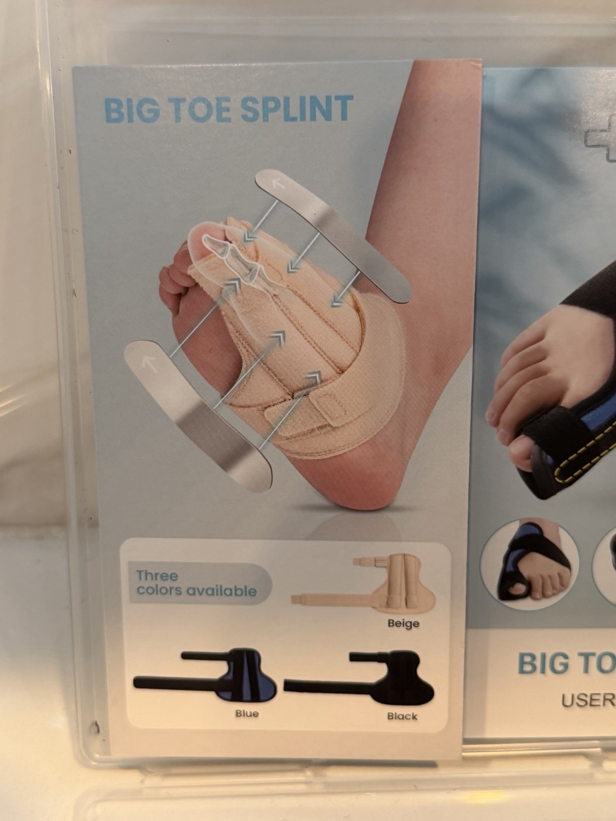 Broken Big Toe Splint Brace, Fracture Big Toe Protector for Dislocations