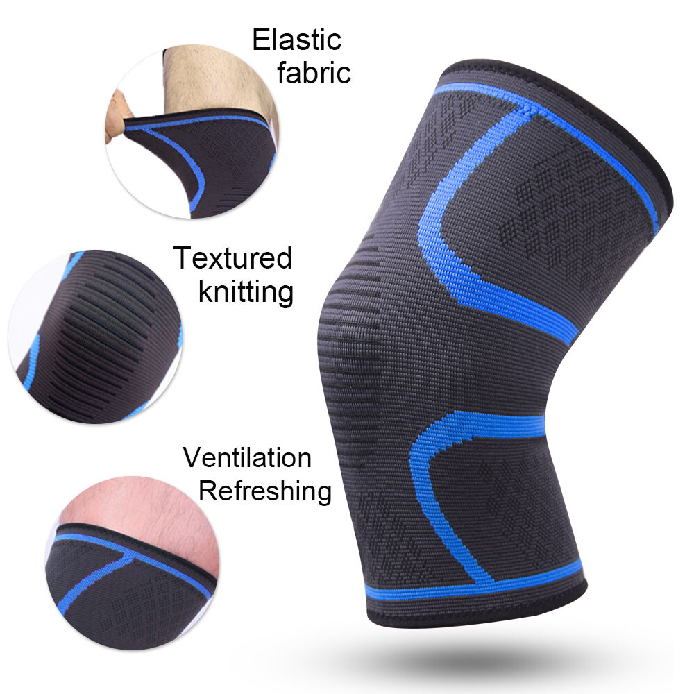 US Sports Compression Sleeves Knee Pads Elastic Knee Support Brace for Men Women