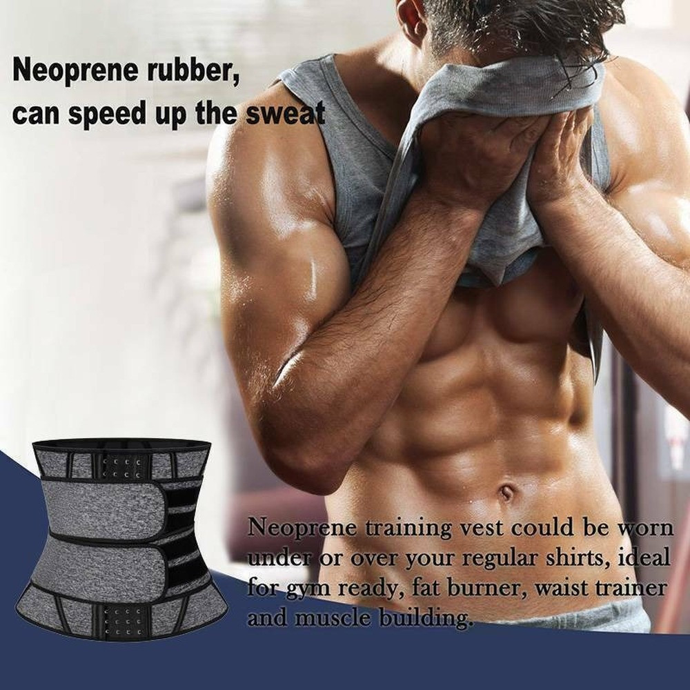 Sweat Belt Women Or Men Tummy Waist Trainer Hot Body Shaper Slim Band Wrap USA
