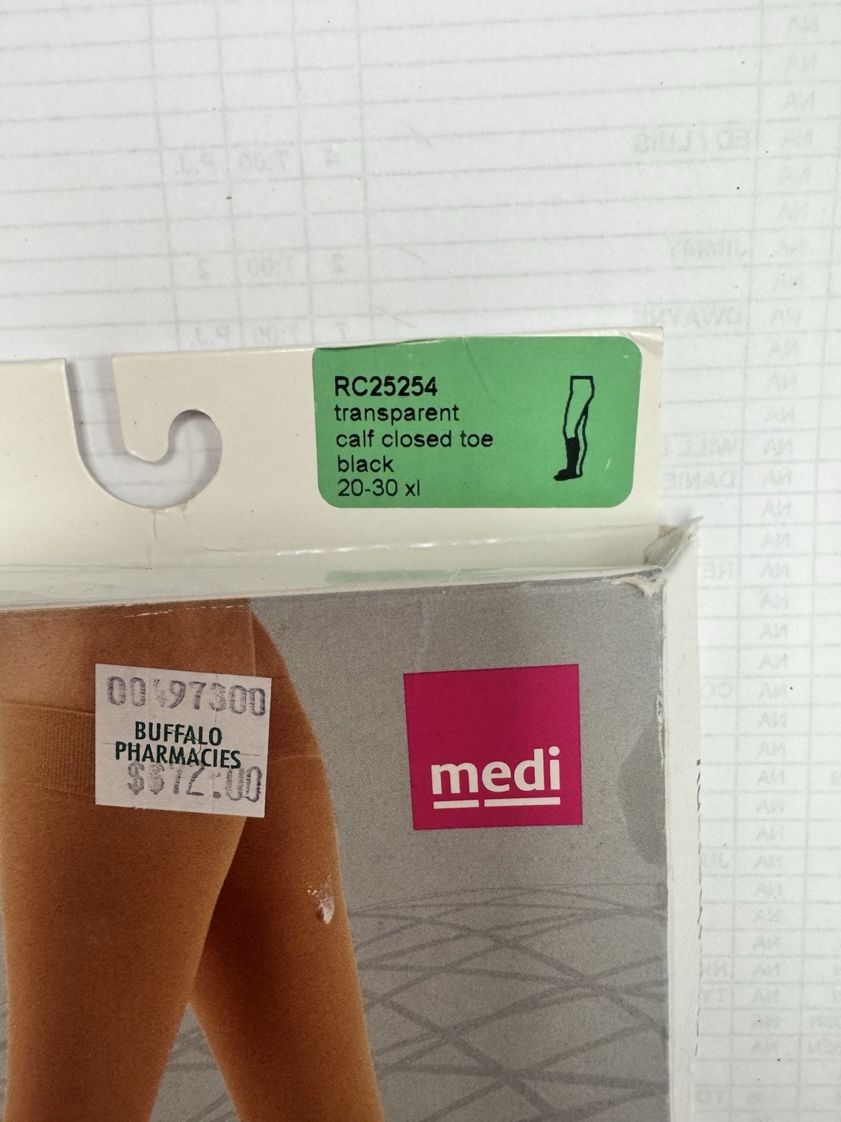 Medi Duomed Advantage Compression Socks Closed Toe Calf Black 20-30 XL RC25254
