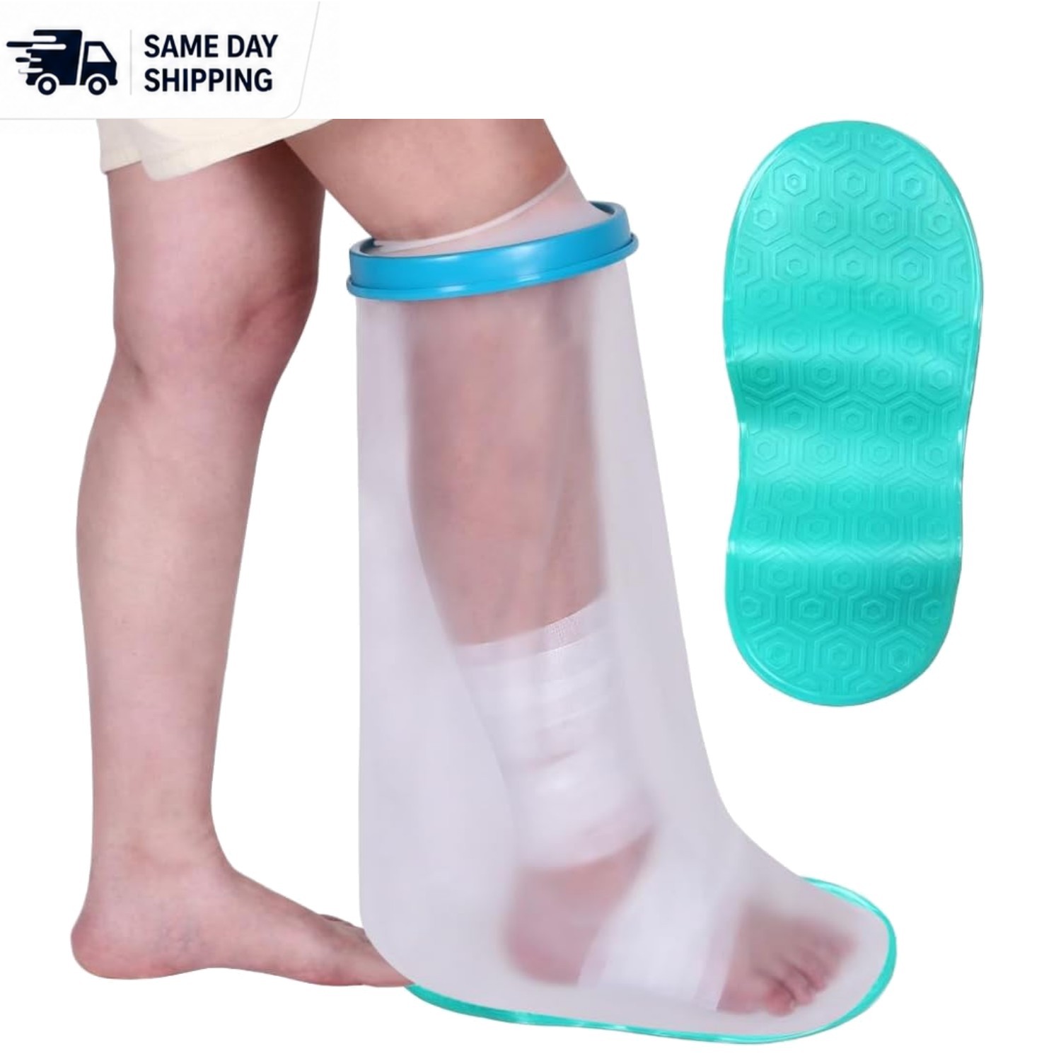 High-Quality Waterproof Cast Cover for Legs – Protects Wounds While Showering