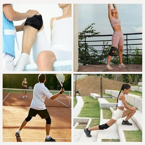 Knee Brace with Side Stabilizers for Knee Pain, Adjustable Knee Support for Meni