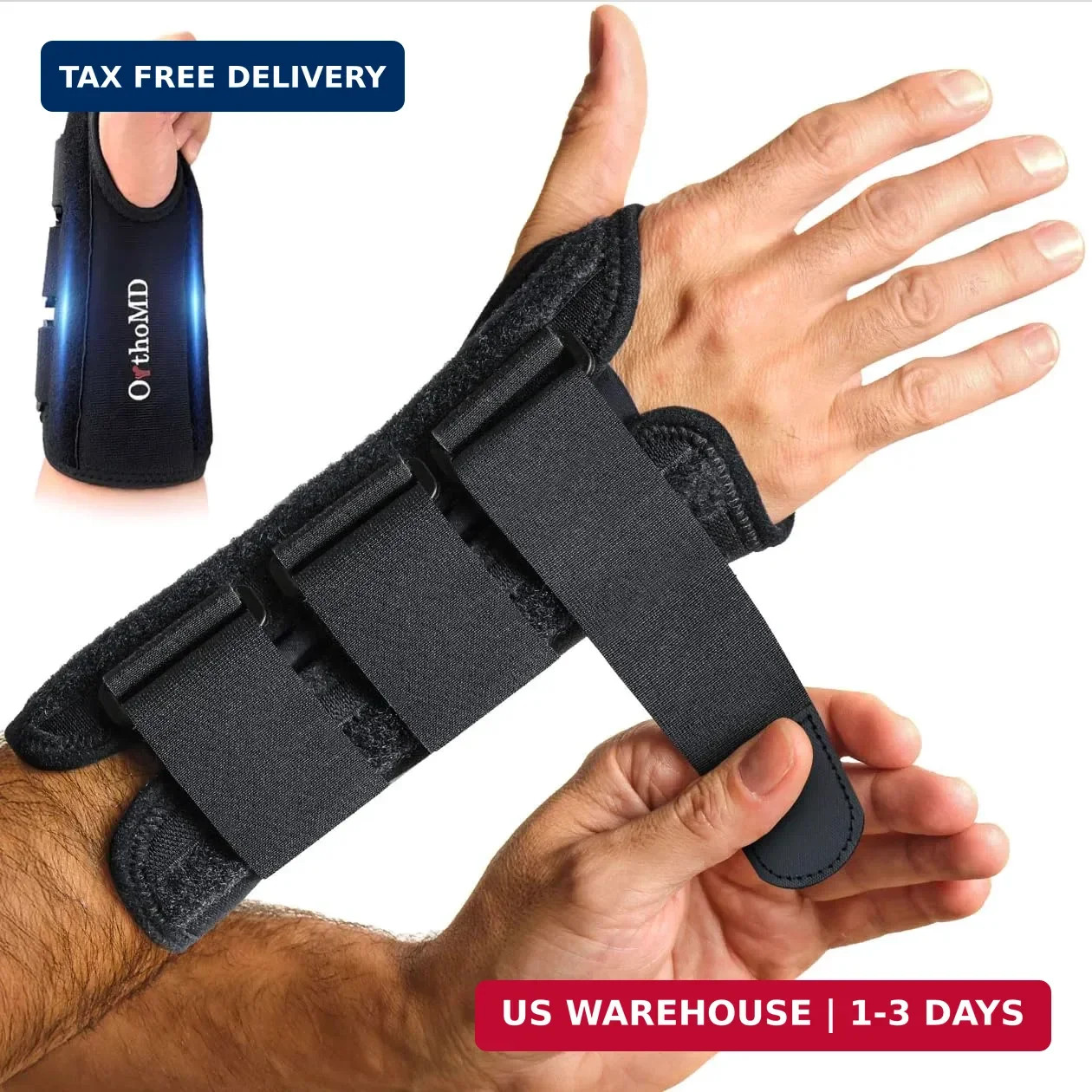 Carpal Tunnel Wrist Brace – Orthopedic Hand Surgeon Designed Wrist Splint for Sl