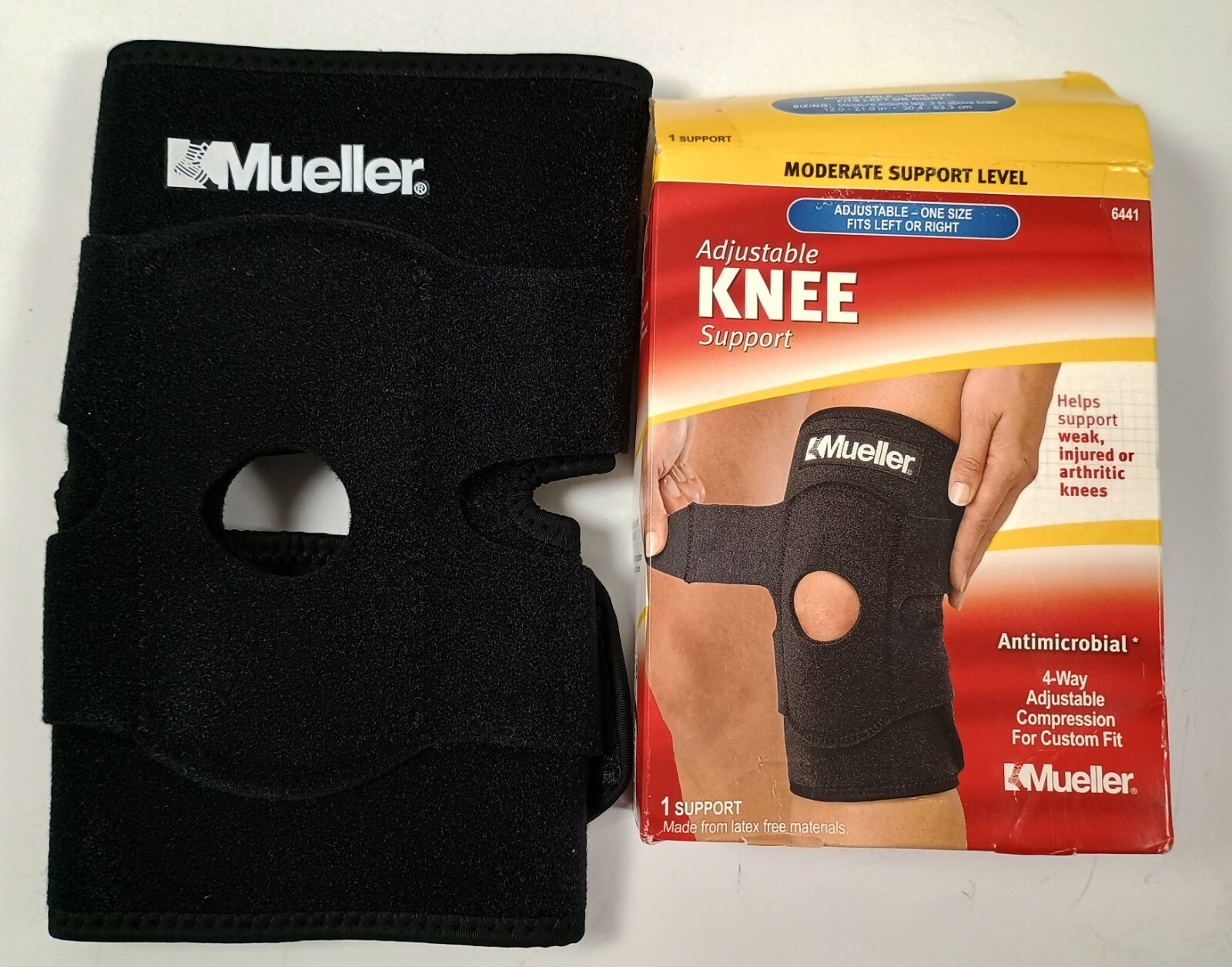 Mueller Sport 6441 Adj. Knee Moderate Support 1 Size Fits Most *NEW *FREE S/H