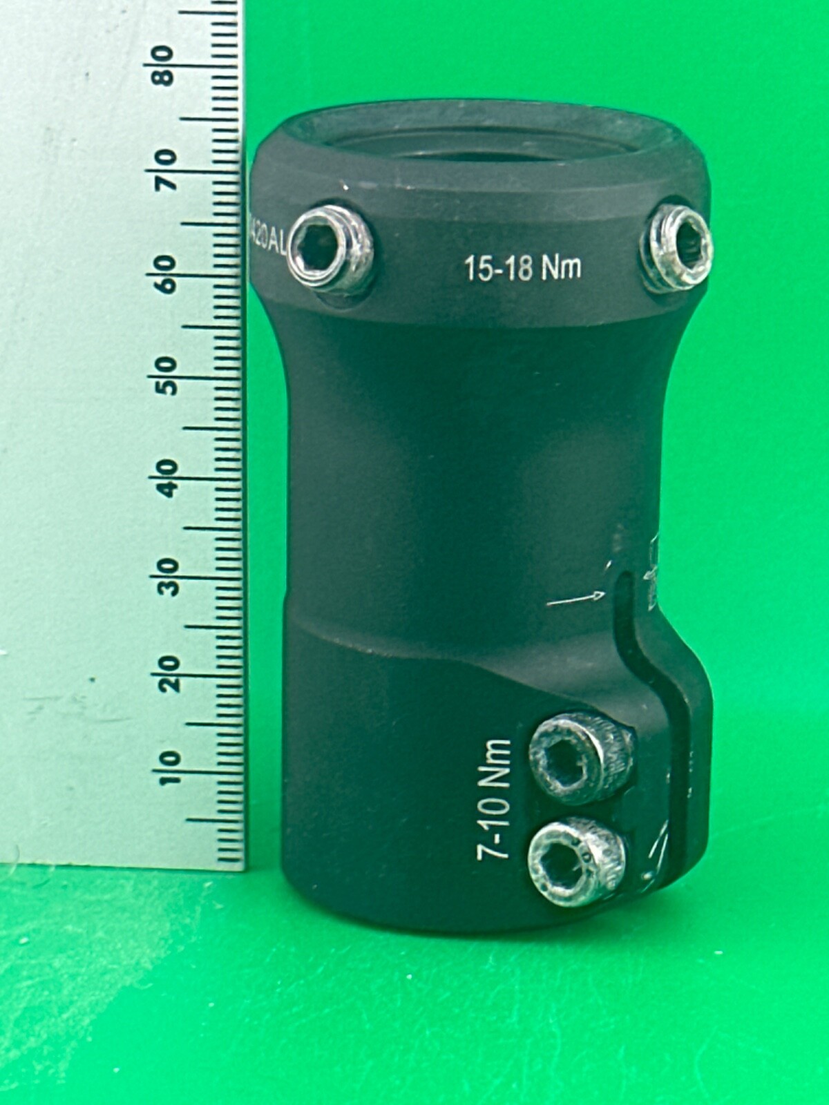 Prosthetic component adapter part. Trulife aaa100 adjustable height tube clamp