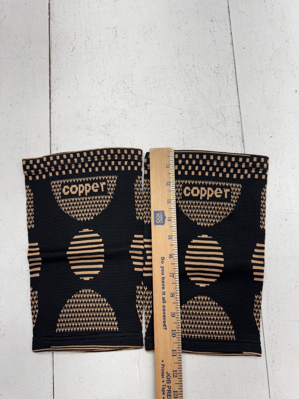 Copper 2 Pack Elastic Knit Compression Knee Sleeves Unisex Adults Size XXL