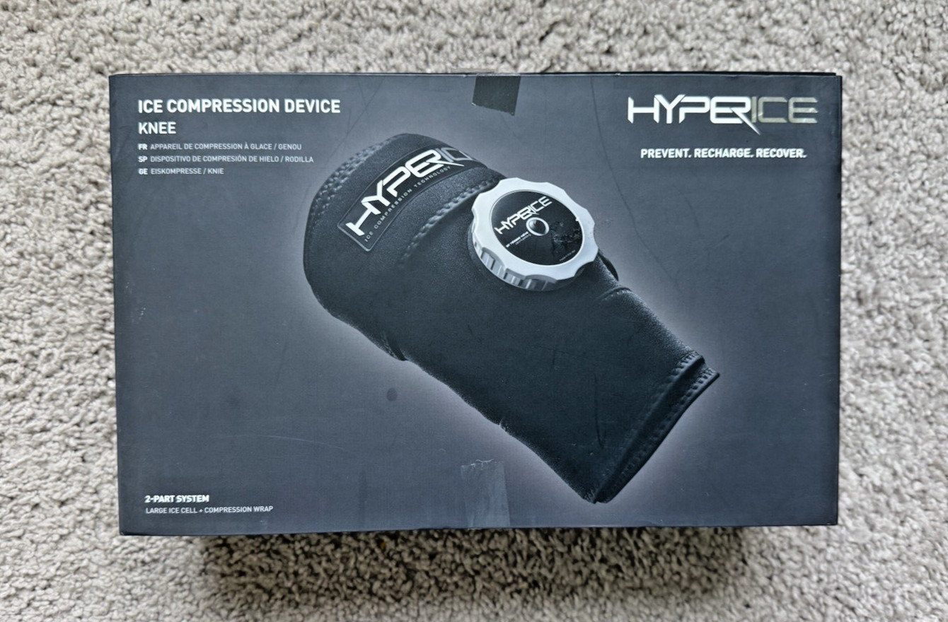 Hyperice Knee Ice Compression Therapy Device *** ICE PACK HAS FEW TINY HOLES***