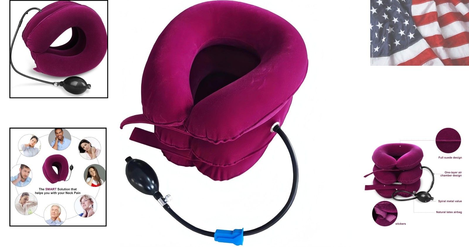 Portable Inflatable Neck Stretcher – Adjustable Cervical Device for Relaxation
