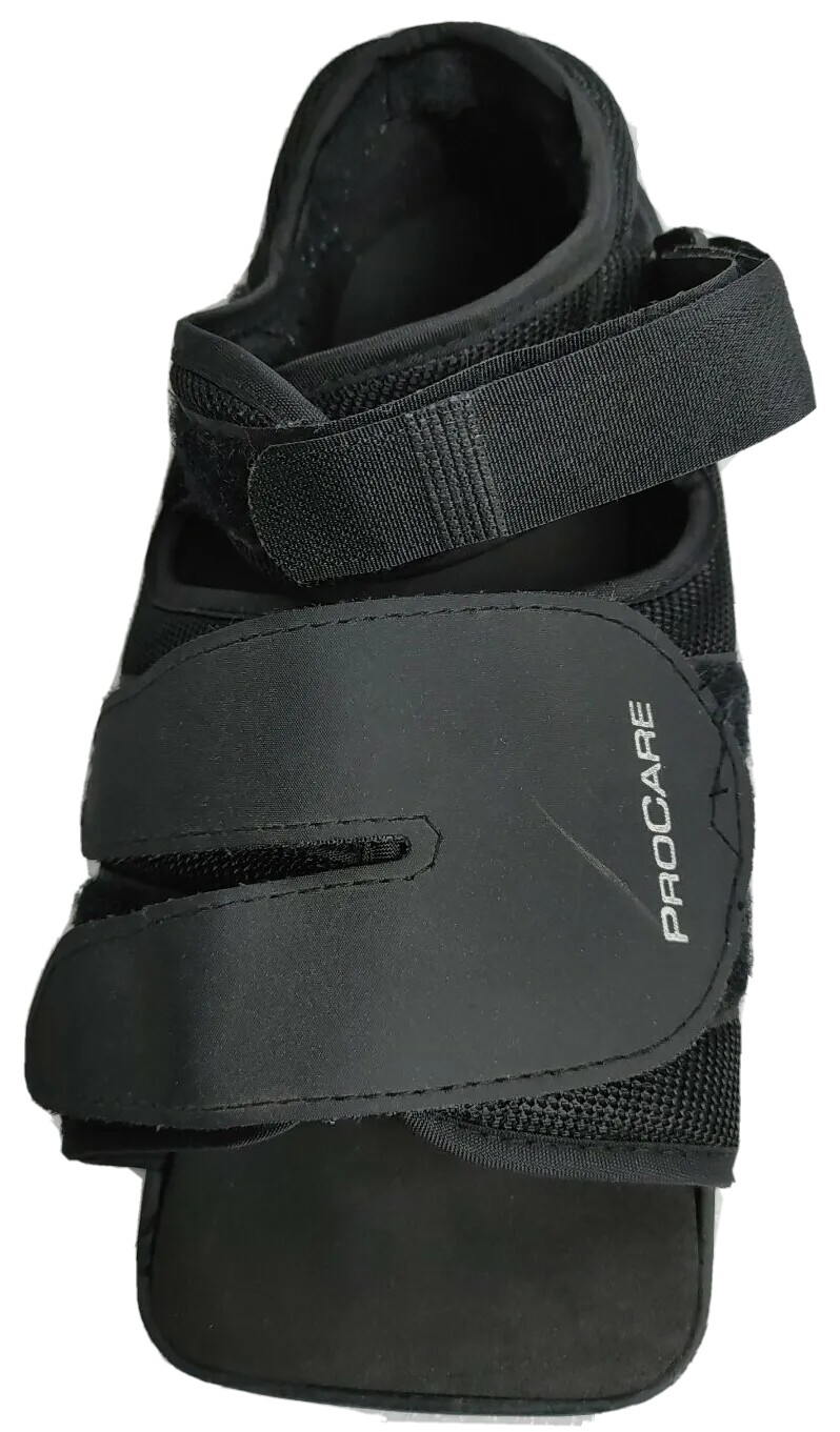 ProCare Squared Toe Post Operation Shoe Black Size Medium