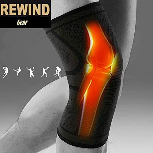 Knee Brace Compression Sleeve Support DCF Cross Wraps Anti-Slip Firm Grip – Prev