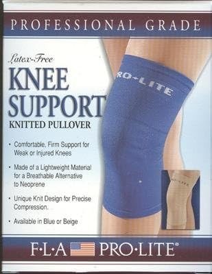 FLA Latex-Free Knee Support Knitted Pullover (Blue) Small