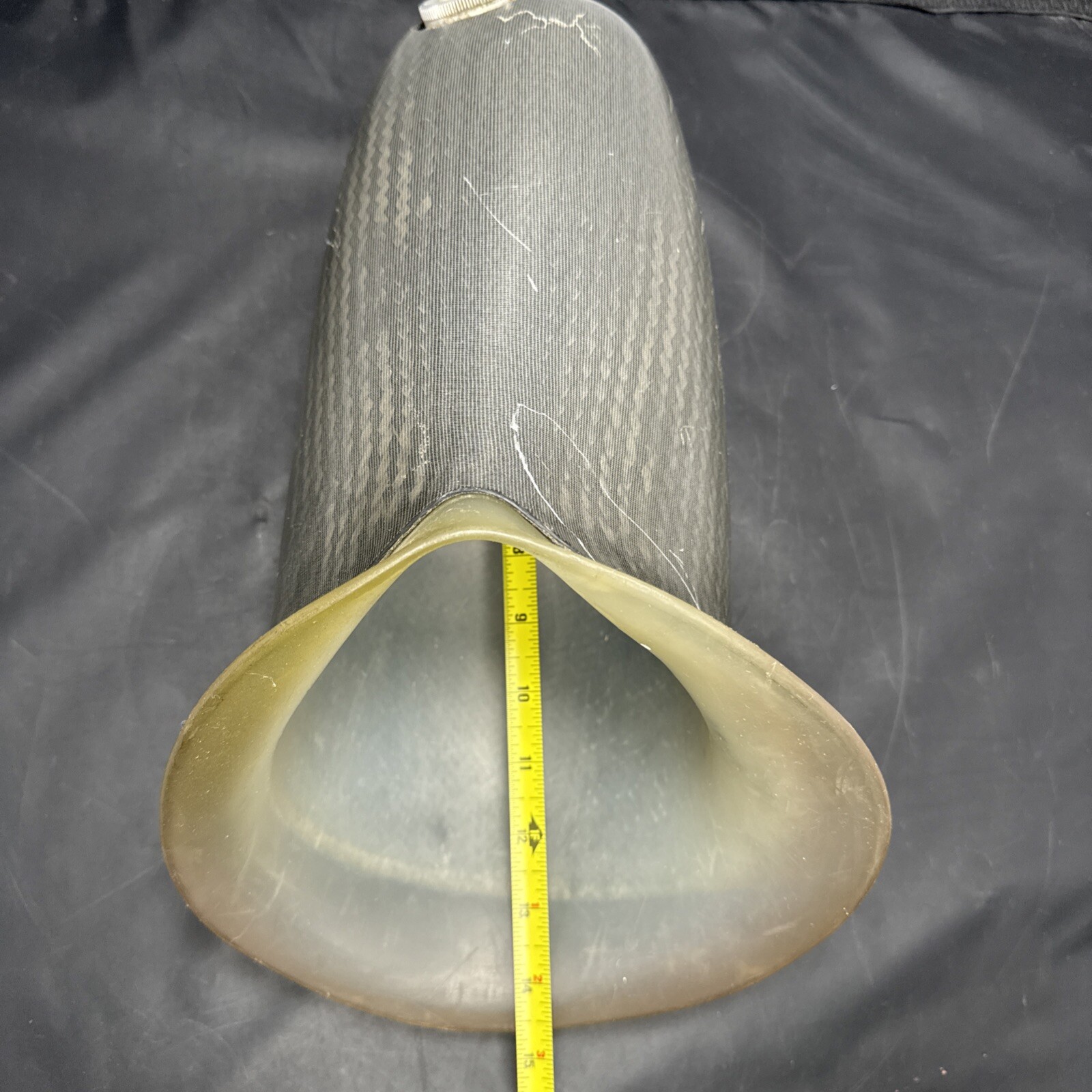 PROSTHETIC GRAY CARBON FIBER LEG SOCKET Above Knee Left Leg W Mounting Plate