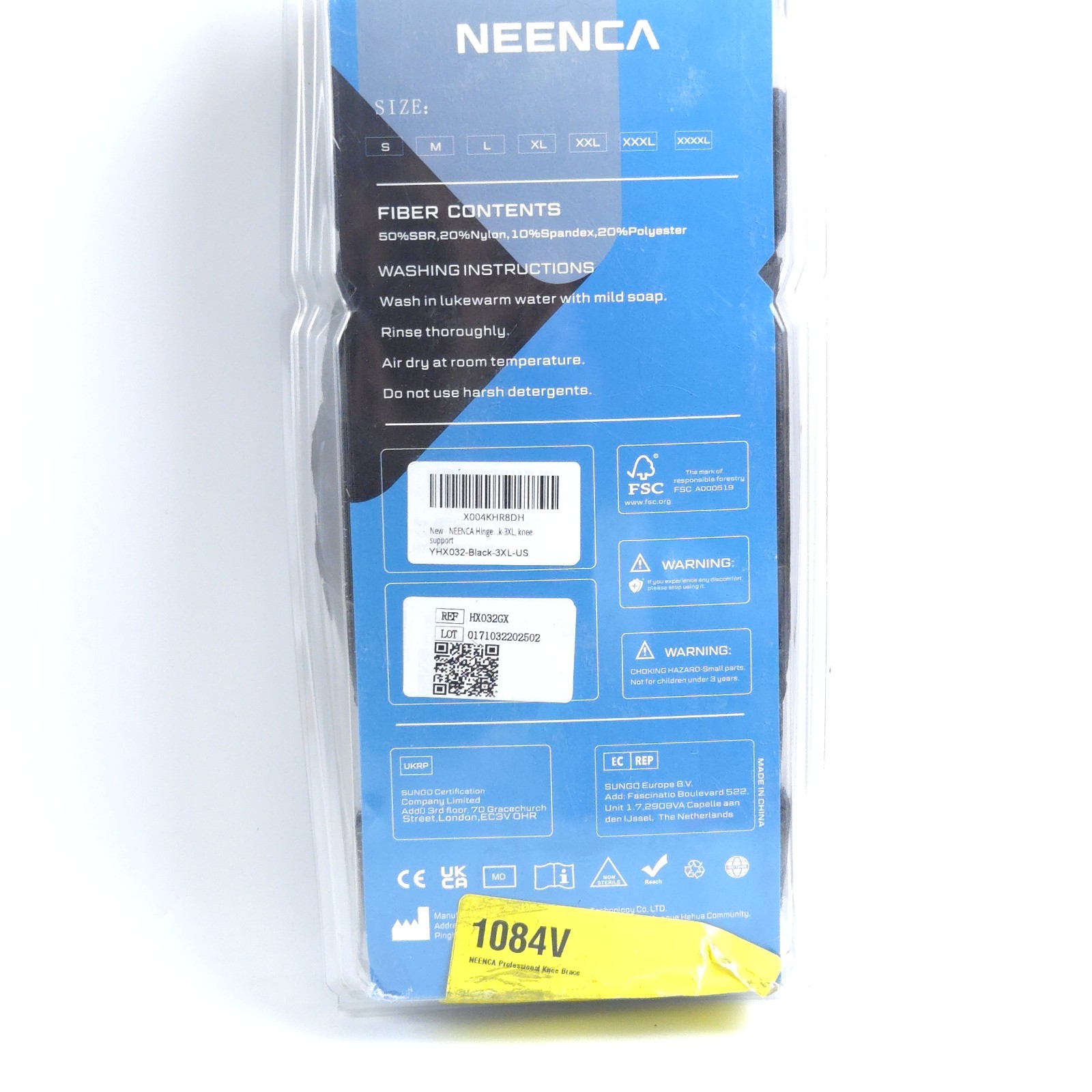 NEENCA Professional Knee Brace for Knee Pain, Hinged Knee Support Size 6 (XXL)