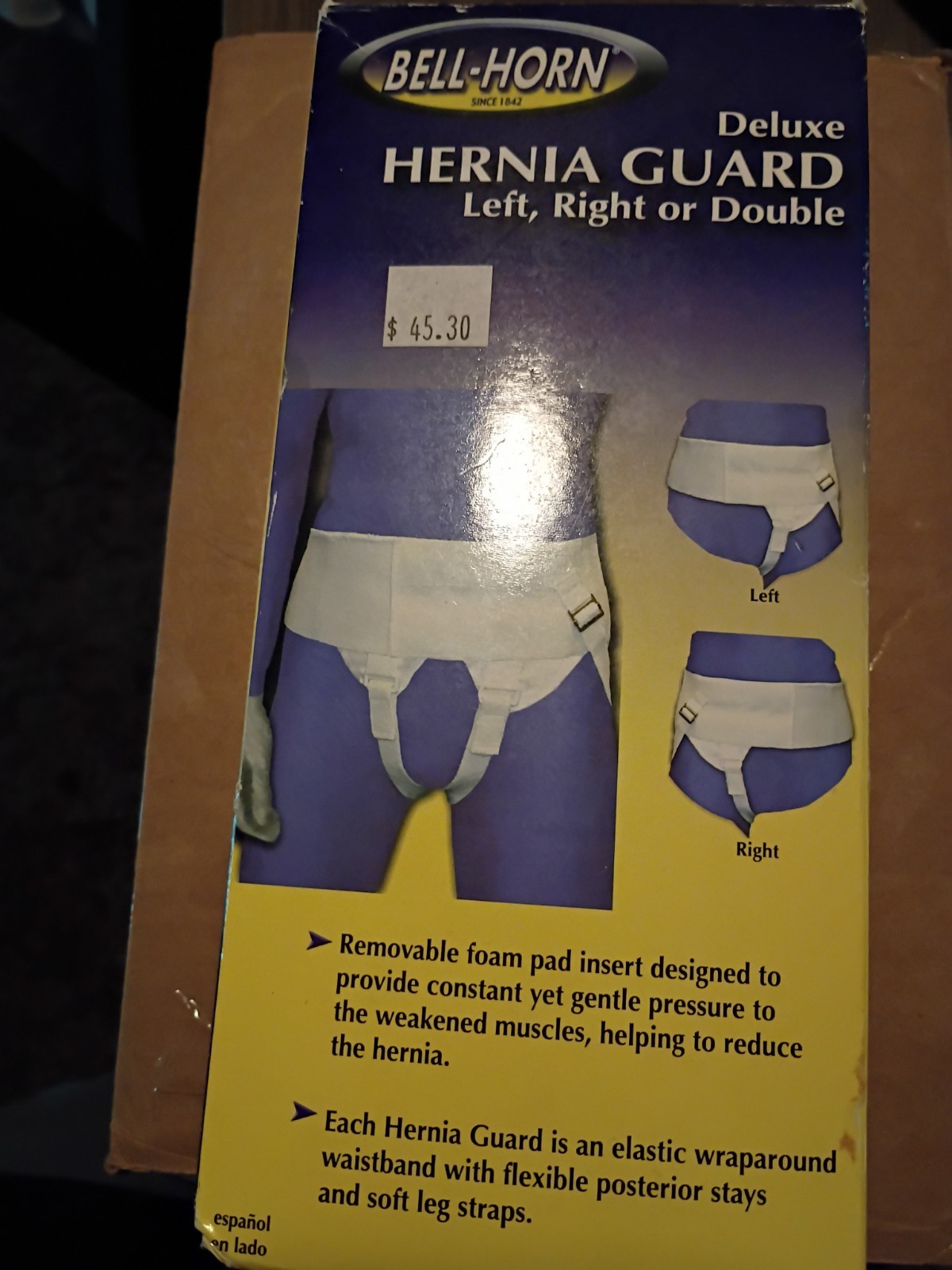 Bell-Horn Abdomen XL Hernia Guard Left, Right or Double X-Large