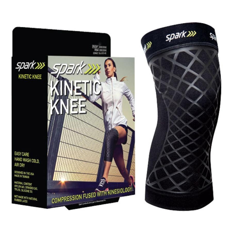 Spark Kinetic Knee Sleeve Medium 14-16 In. Circ. Black Left or Right Knee 1 Ct.