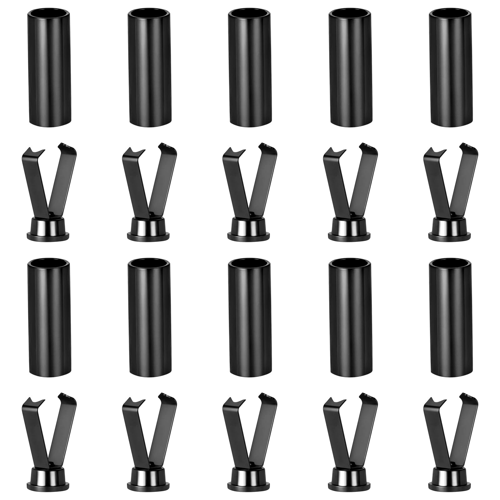 10 Sets Alloy Aglet Shoelace Tips Cylindrical End Replacement Hoodie String