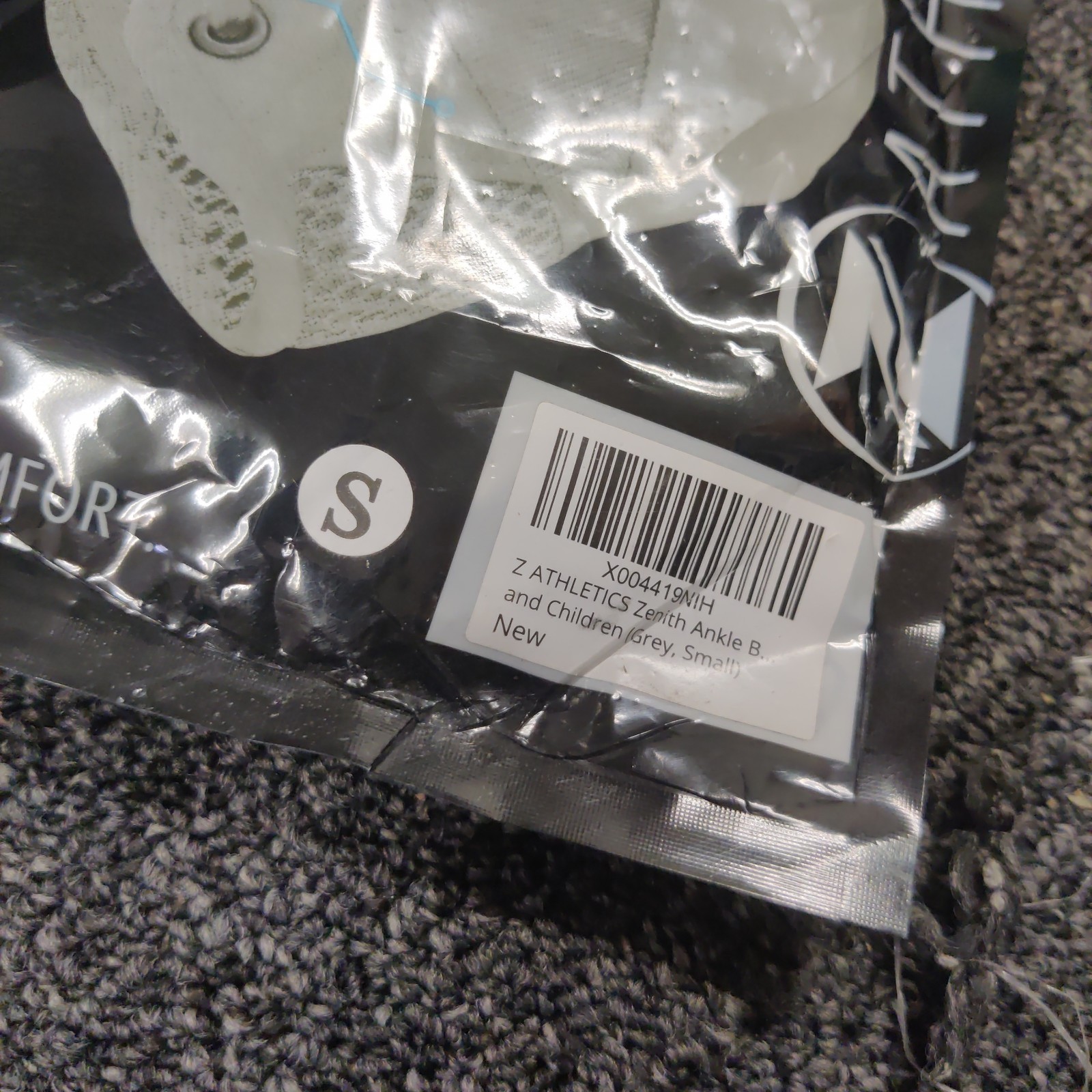 Z ATHLETICS Zenith Ankle Brace, Lace Up Adjustable Support, Size Small – New