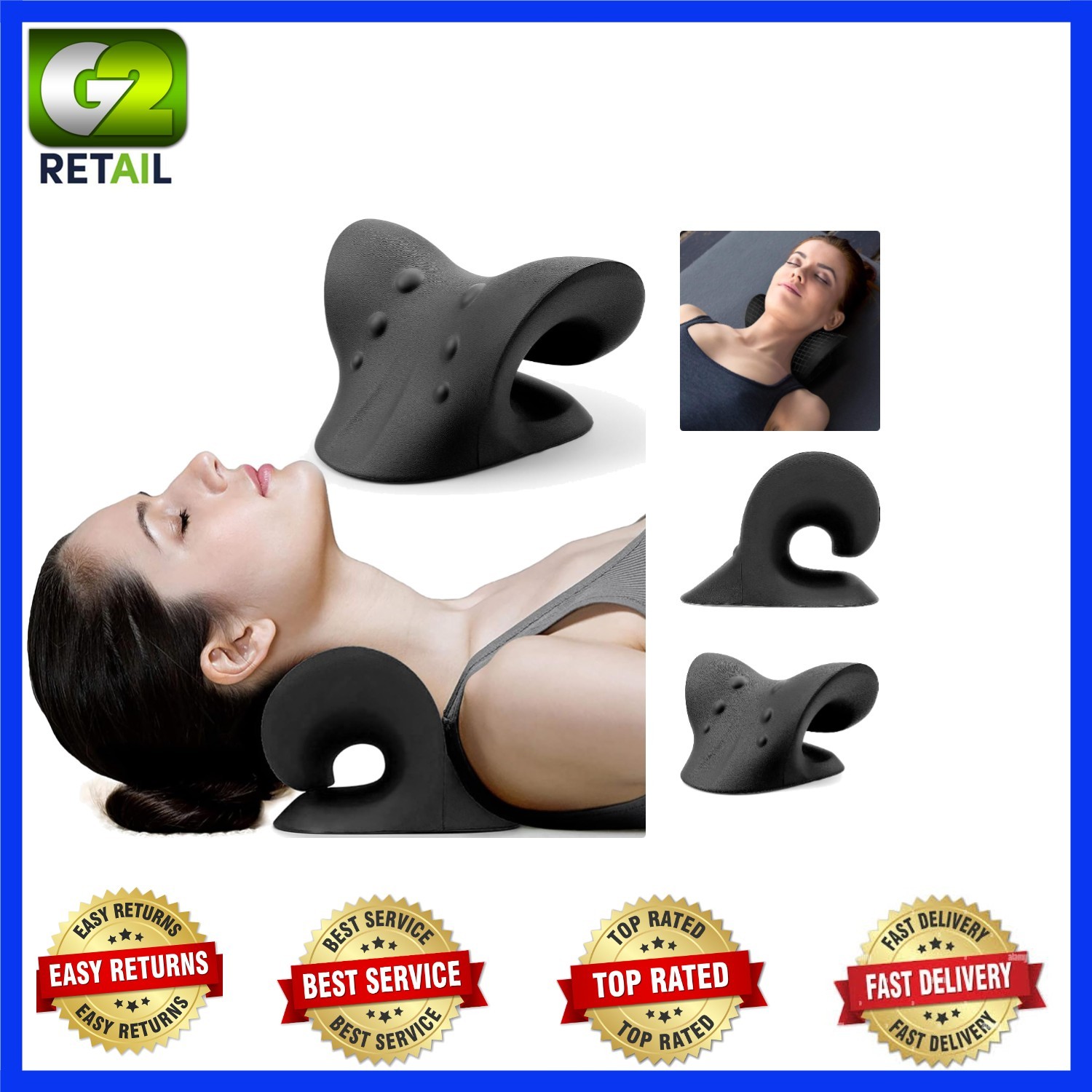 Wave-Shaped Neck and Shoulder Relaxer for Effective Pain Relief – Easy to Use