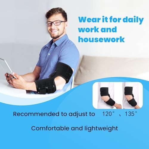 Cubital Tunnel Elbow Brace Ulnar Nerve Support Splint Adjustable Night Relief