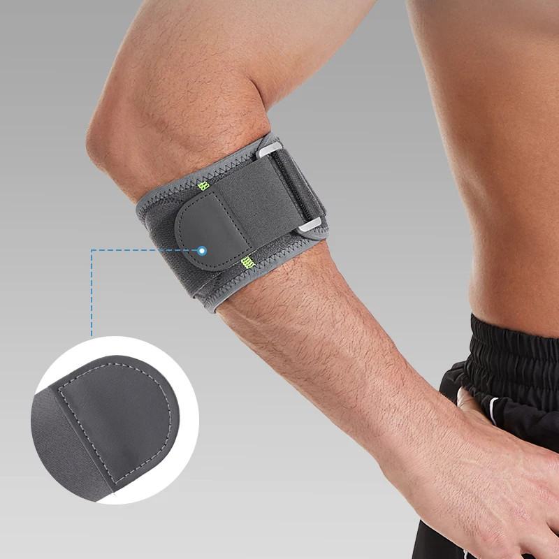 1pc Adjustable Elbow Support Brace With Compression Fit & Stabilizing Strap