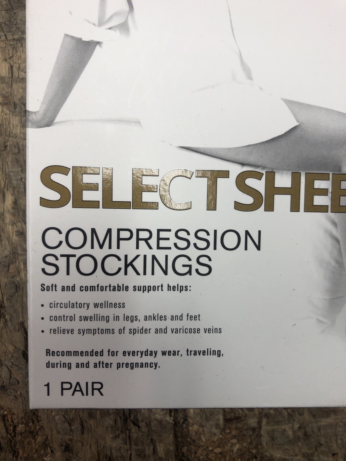 Dr Comfort Select Sheer 15-20mmHg Below Knee Women Compression Stockings Black L