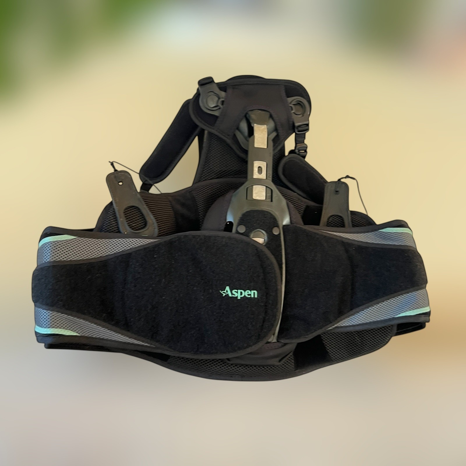 Spinal Orthosis Aspen Vista TLSO OSFA Medical Back Brace Blk GUC S-XL Adjustable