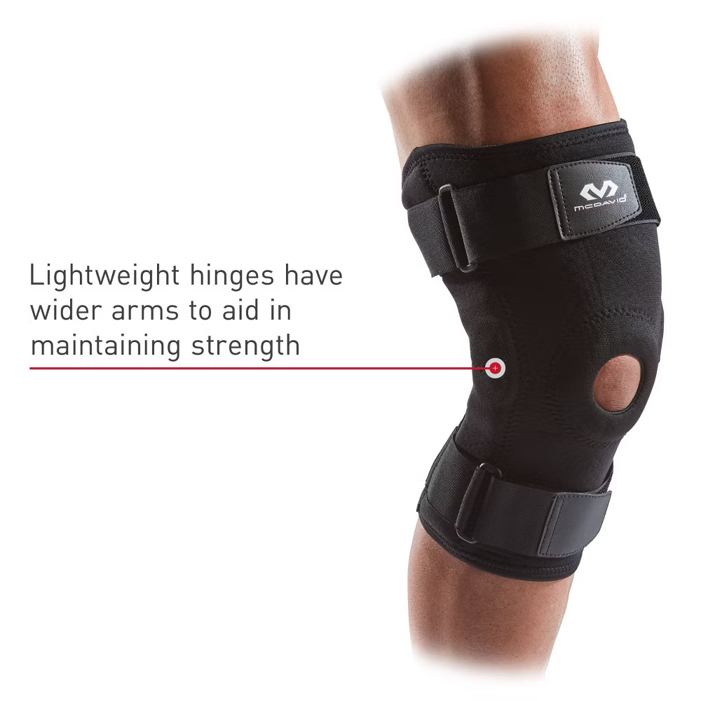 McDavid Sport Knee Brace with Hinges – Black – L/XL