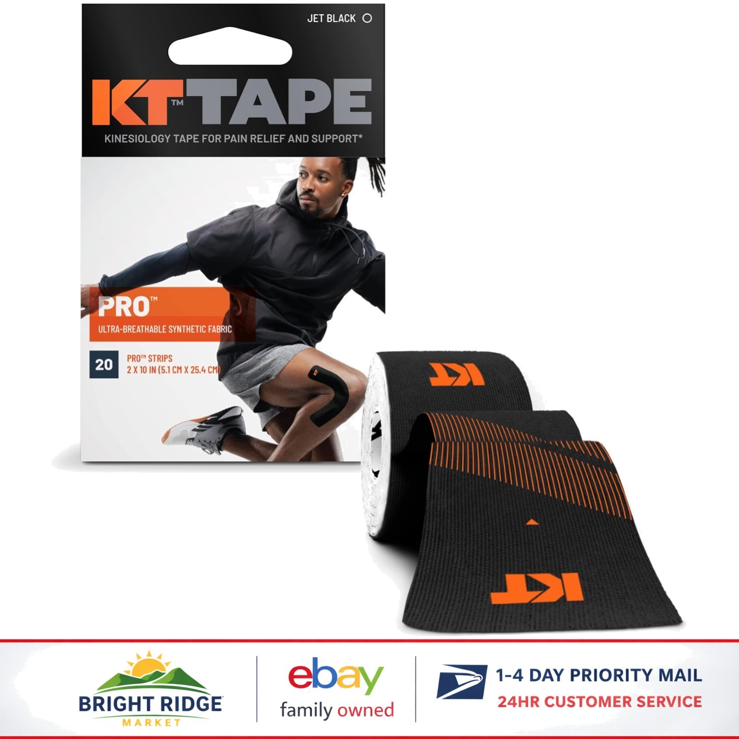 Durable Athletic Tape, 20 Precut Strips, Synthetic and Water-Resistant Quality