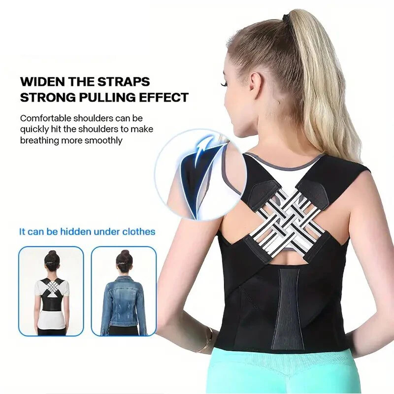 Adjustable Posture Corrector Back Brace | Full Spine Support for Men & Women