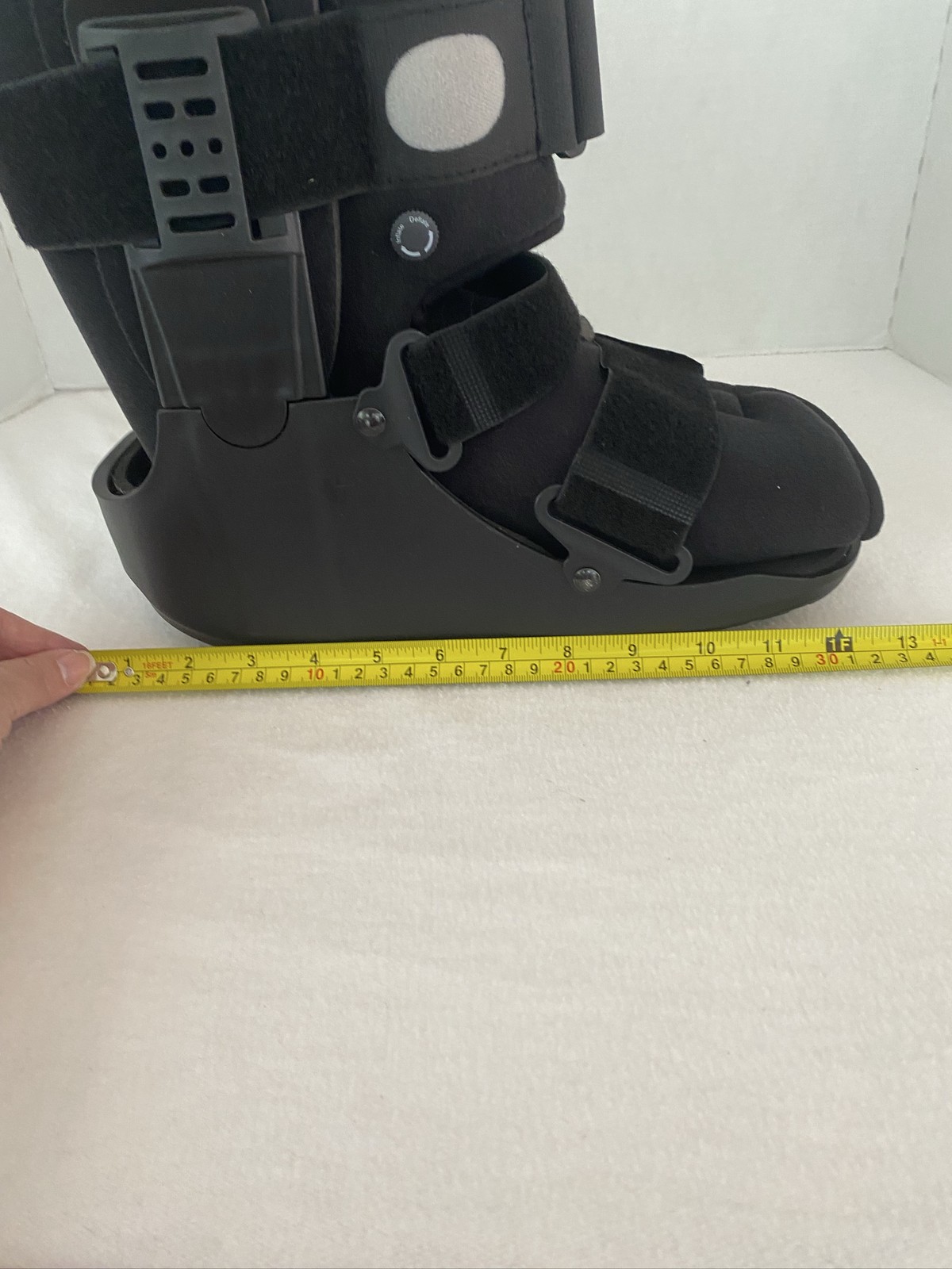 Orthopedic Walking Boot L Black Inflatable Air Bladder Adjustable Straps