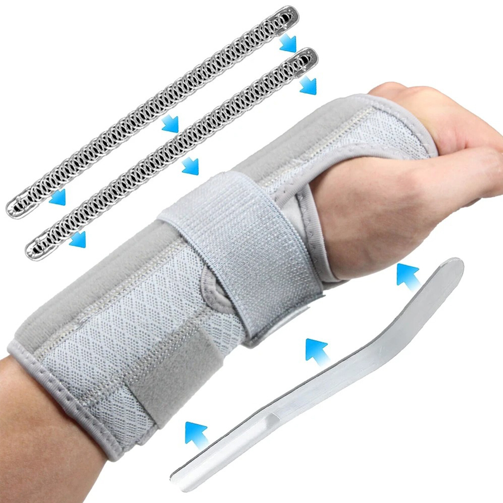 Left/Right Wrist Support Brace Splint Carpal Tunnel Hand Sprain Arthritis Sports