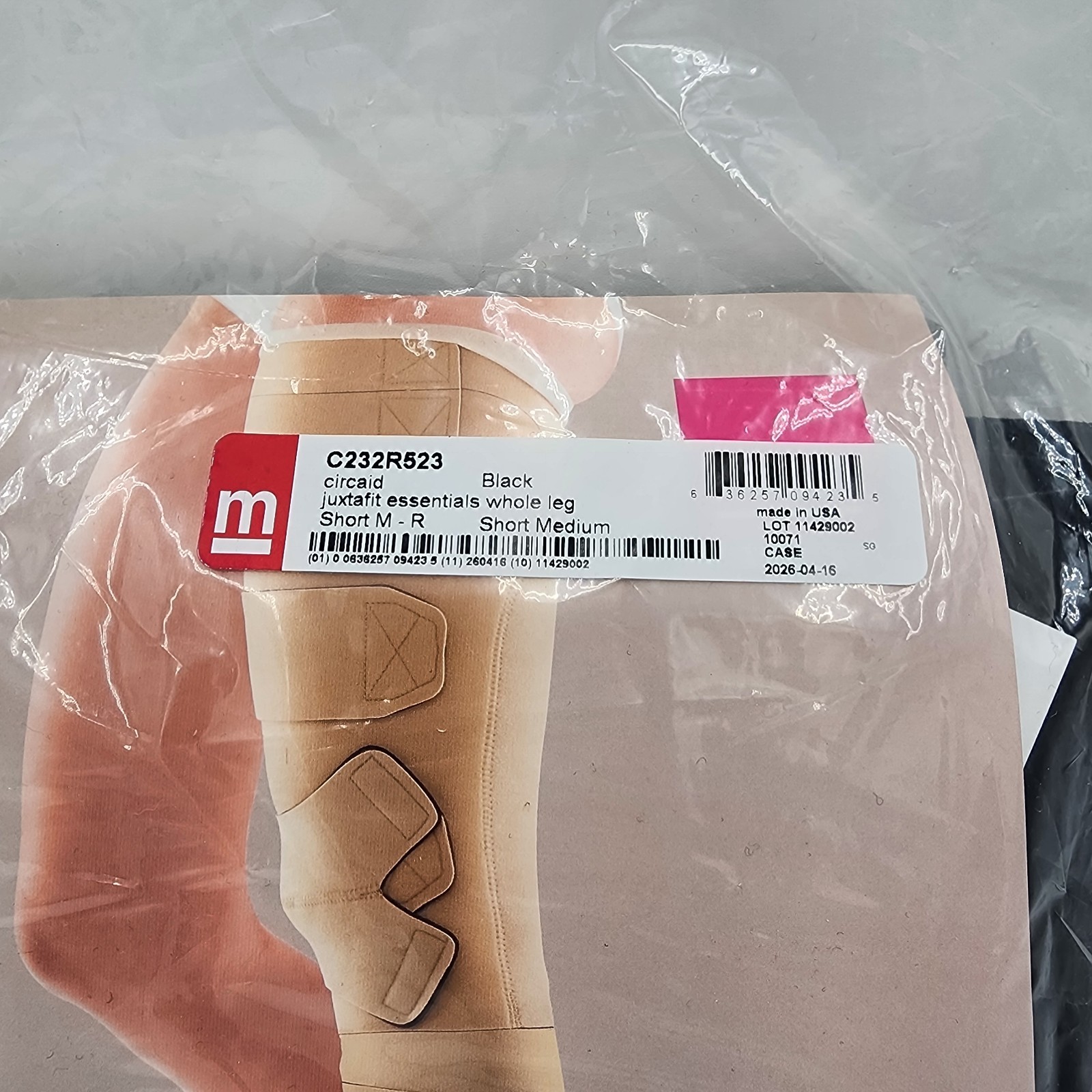 Medi CircAid Short Medium -II reduction kit whole Right leg – C232R523 Black