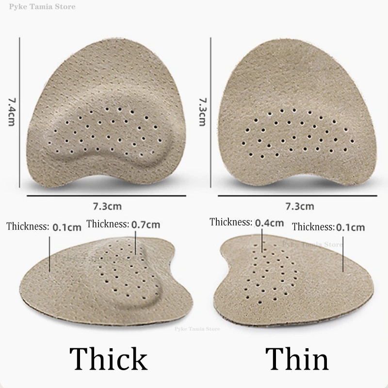 4pcs Sandals Anti-slip Stickers Leather Forefoot Pad Women High Heels Pain Relie